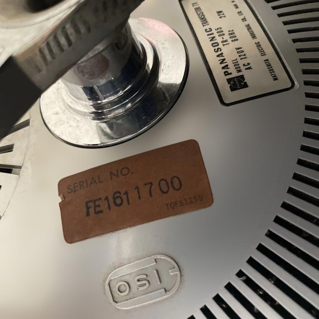 Panasonic TR-005 スペースエイジ ミッドセンチュリー 白黒テレビ