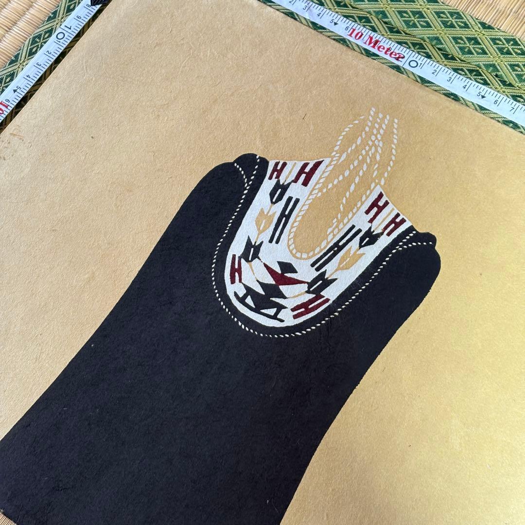 芹沢銈介 型染和紙 伊達げら - メルカリ