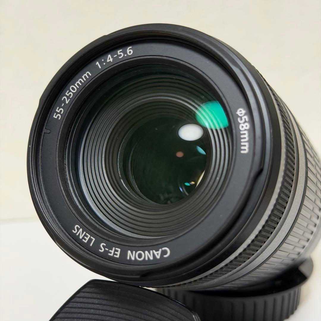 美品Canon EF-S 55-250mm f/4-5.6 ズームレンズ