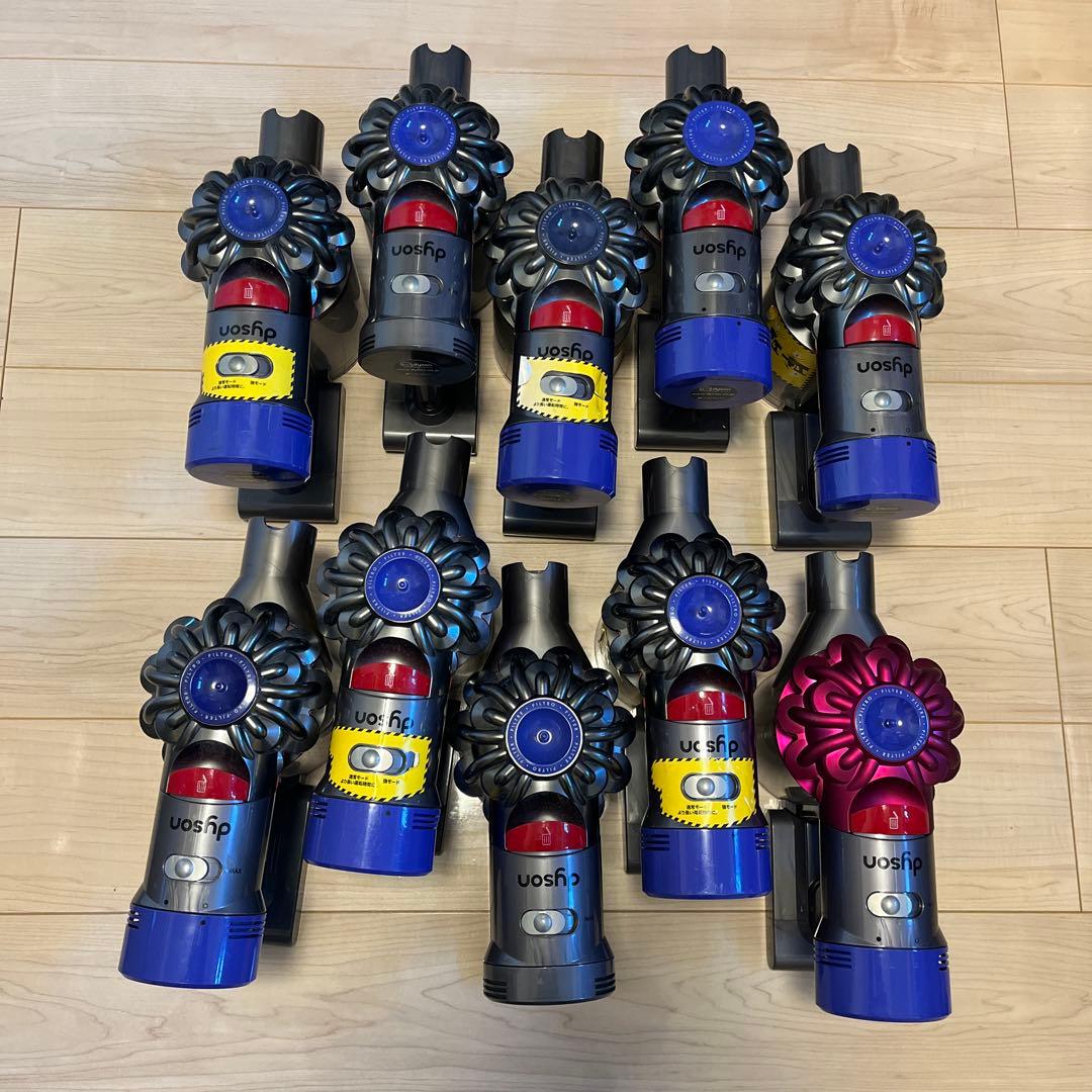 ジャンク品！dysonコードレスクリーナー純正10台セット ジャンク品！まとめdyson ダイソンコードレスクリーナー純正本体10台