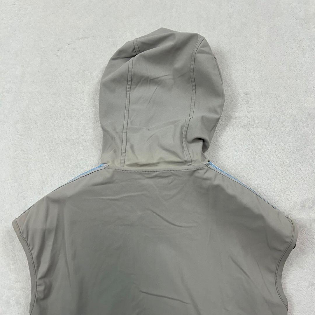 K158 S プラダスポーツ イタリア製 ストレッチ ベスト グレー メンズ