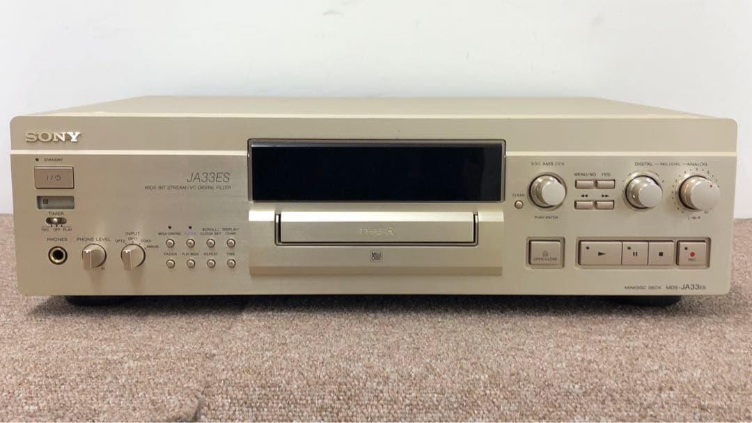 ジャンク品】 ソニー MDS-JA33ES MDプレーヤー ESシリーズ