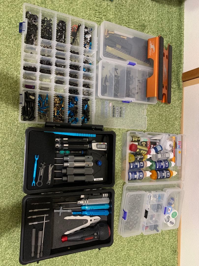 RC用工具、ケース、電動ドライバーとピッド付き - メルカリ