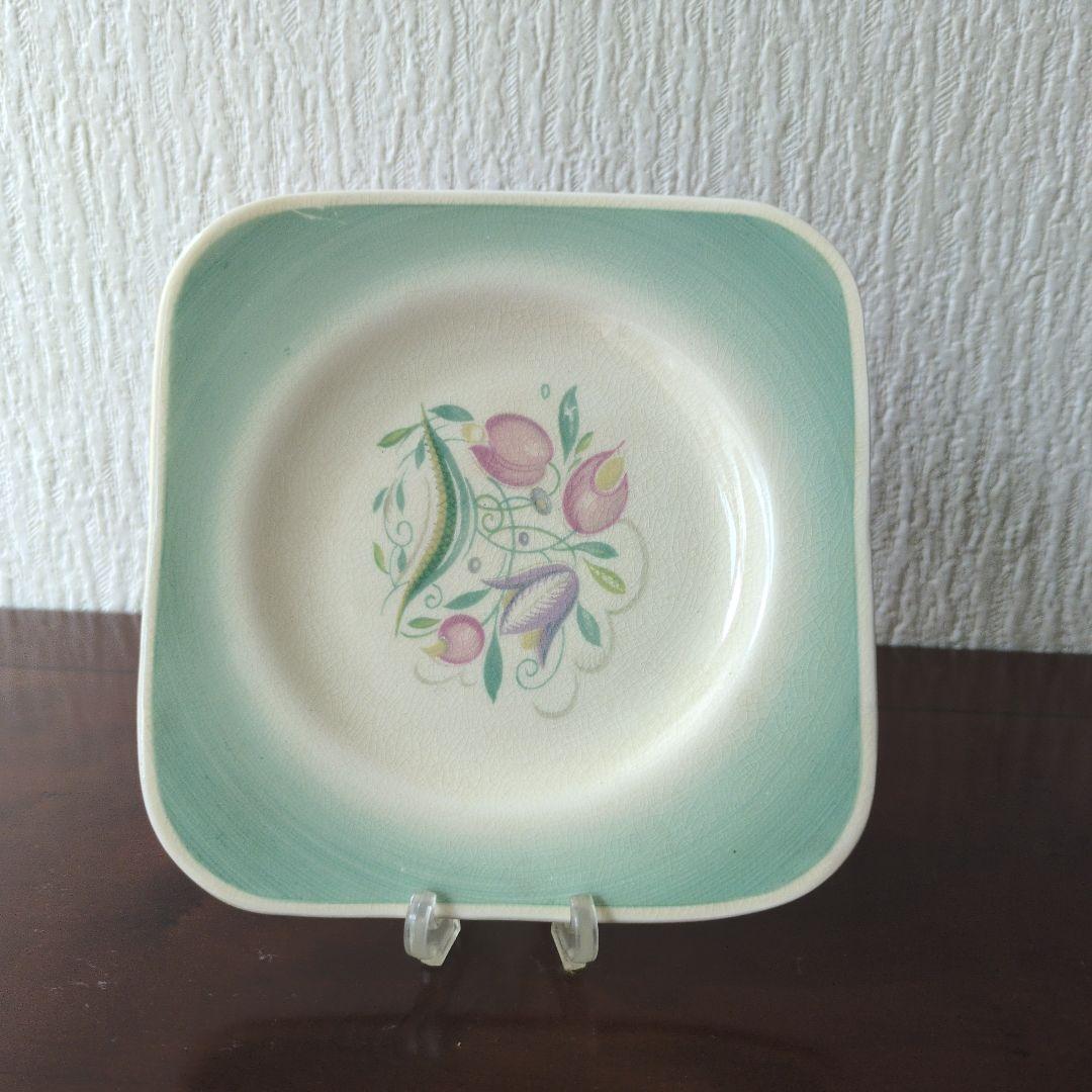 レア＊スージークーパー＊スクエアプレート＊ドレスデン＊グレービー