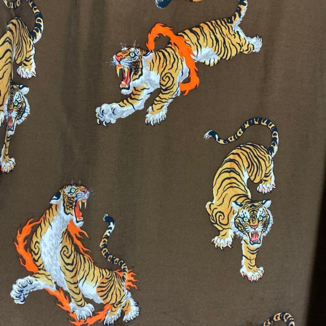 WACKO MARIA ワコマリア 虎柄 タイガー アロハシャツ 長袖 L - メルカリ
