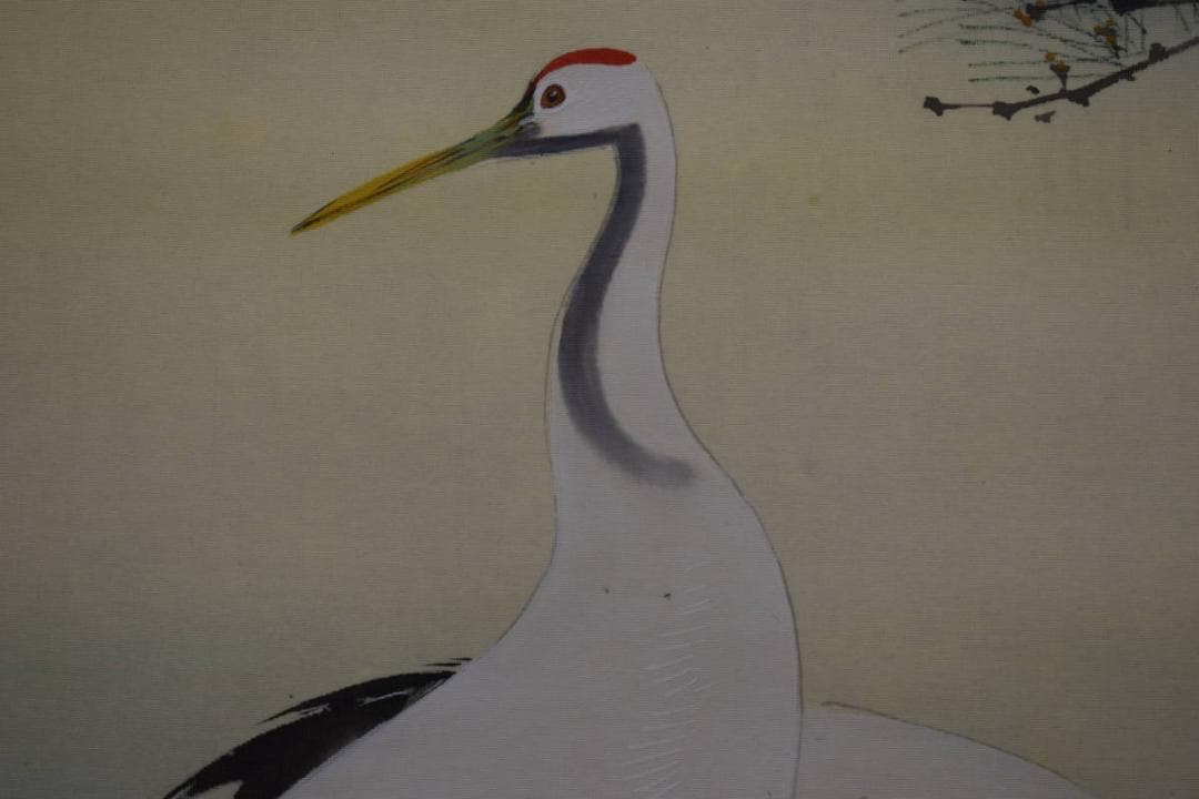 真作/小林立堂/双鶴図/桐共箱付/布袋屋掛軸HG-93 小林 立堂｜新・古美術 高美堂（こうびどう）｜掛軸販売・通販・買取