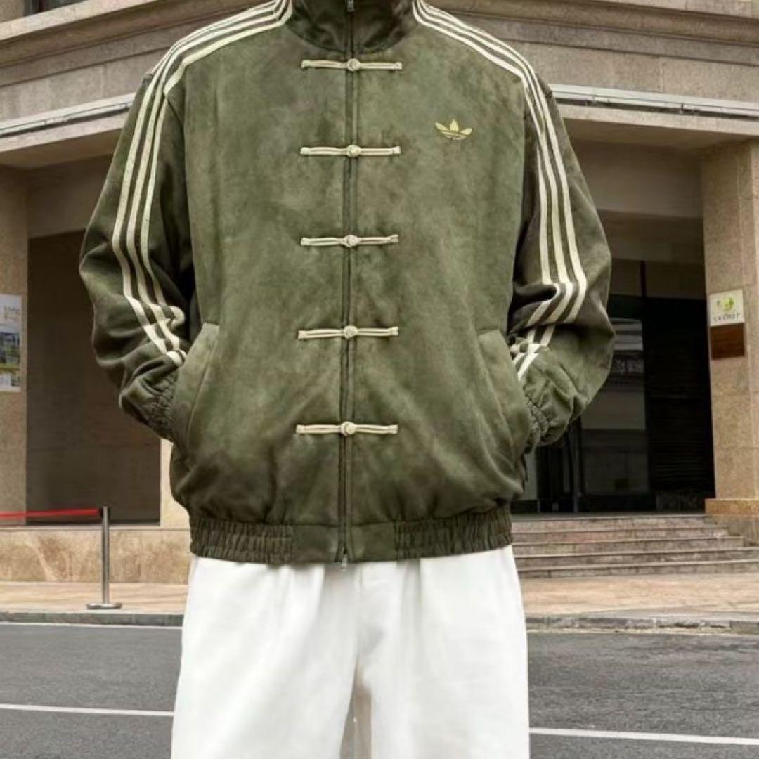 アディダス 中国限定 蛇年トラックジャケット緑 Lサイズ - メルカリ