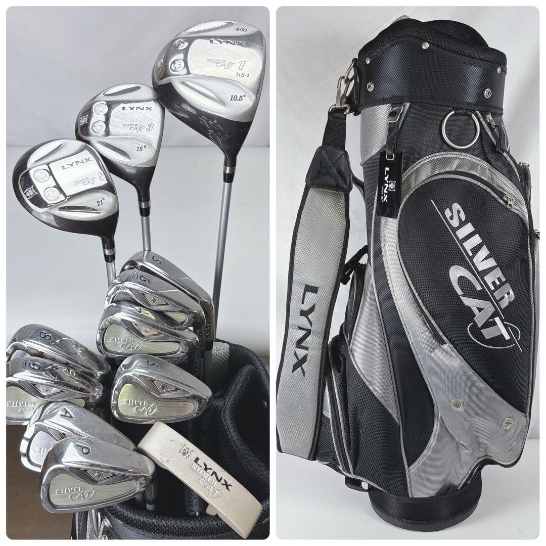 【激安‼️】リンクス LYNX SILVERCAT ゴルフクラブセット 男性右利 楽天市場】[公式] Lynx リンクス ゴルフ SILVER CAT RV-F 1W/3W/UT/#6