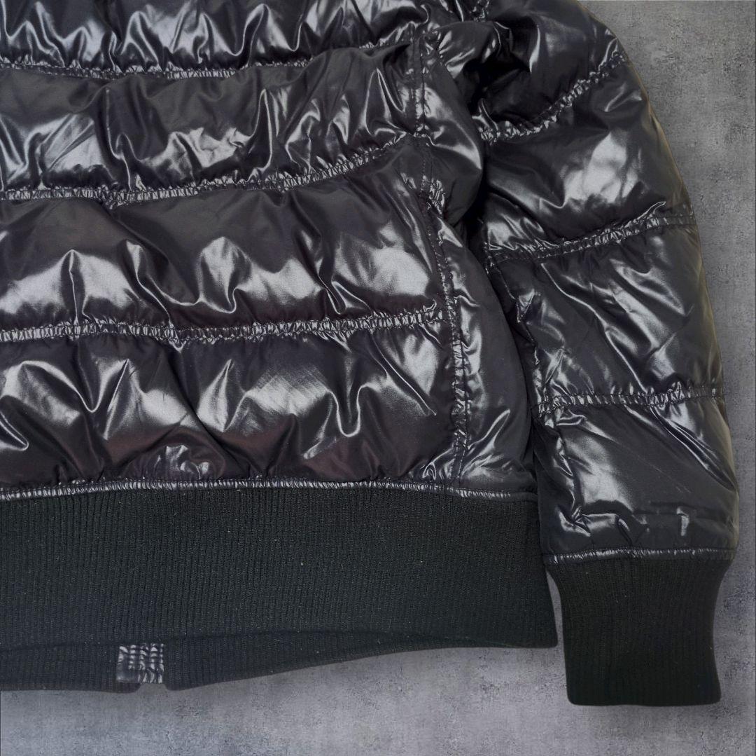 00s old UNIQLO 光沢 プレミアムダウンジャケット Y2K 短丈 黒 - メルカリ