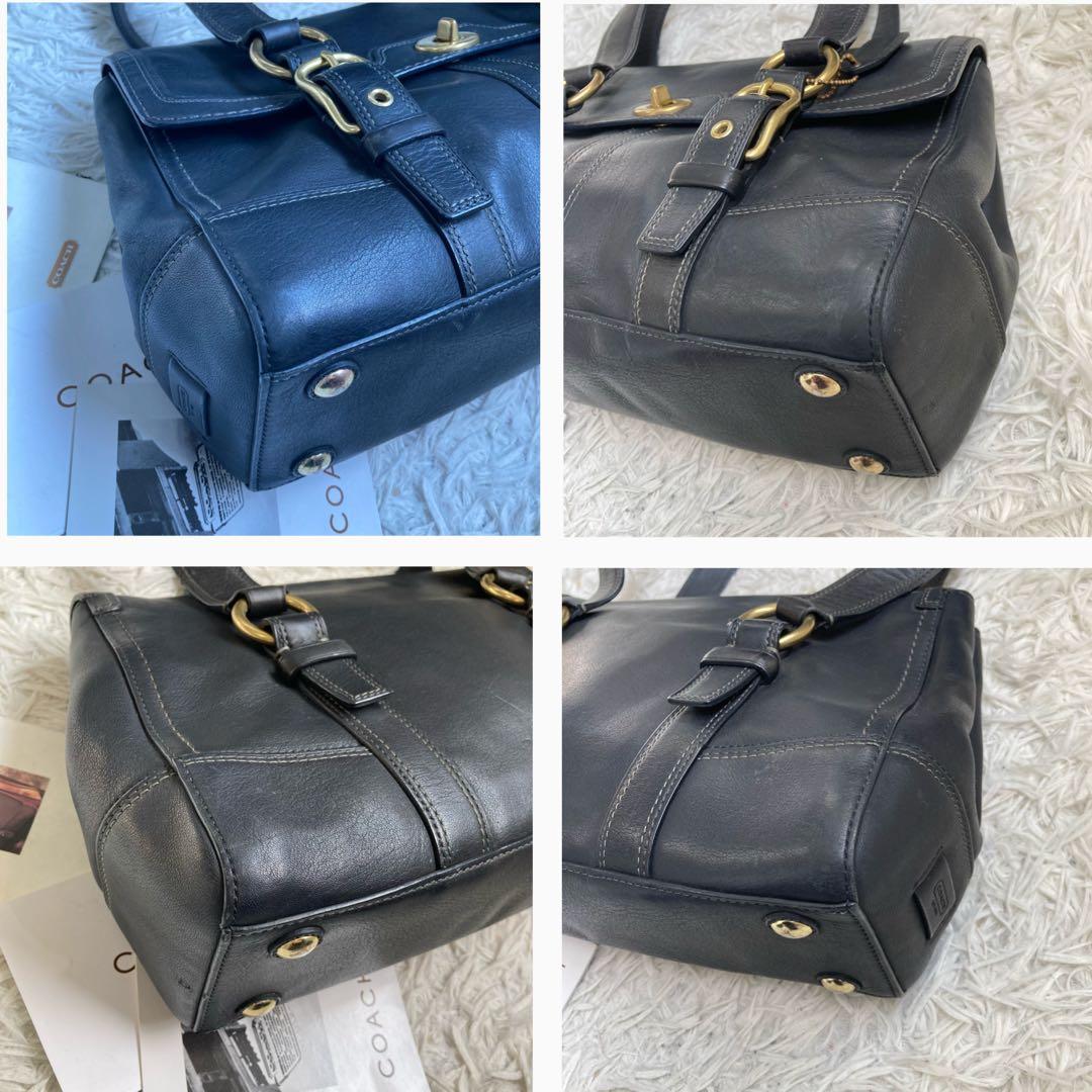 vintage coach old archive y2k ミニボストン 黒 - メルカリ