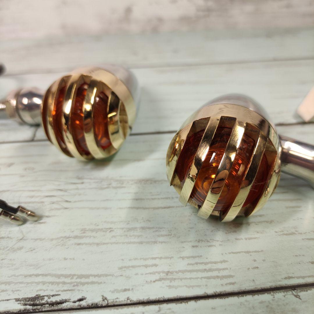 真鍮（ブラス）製バードケージウインカー！ チョッパー 管022437