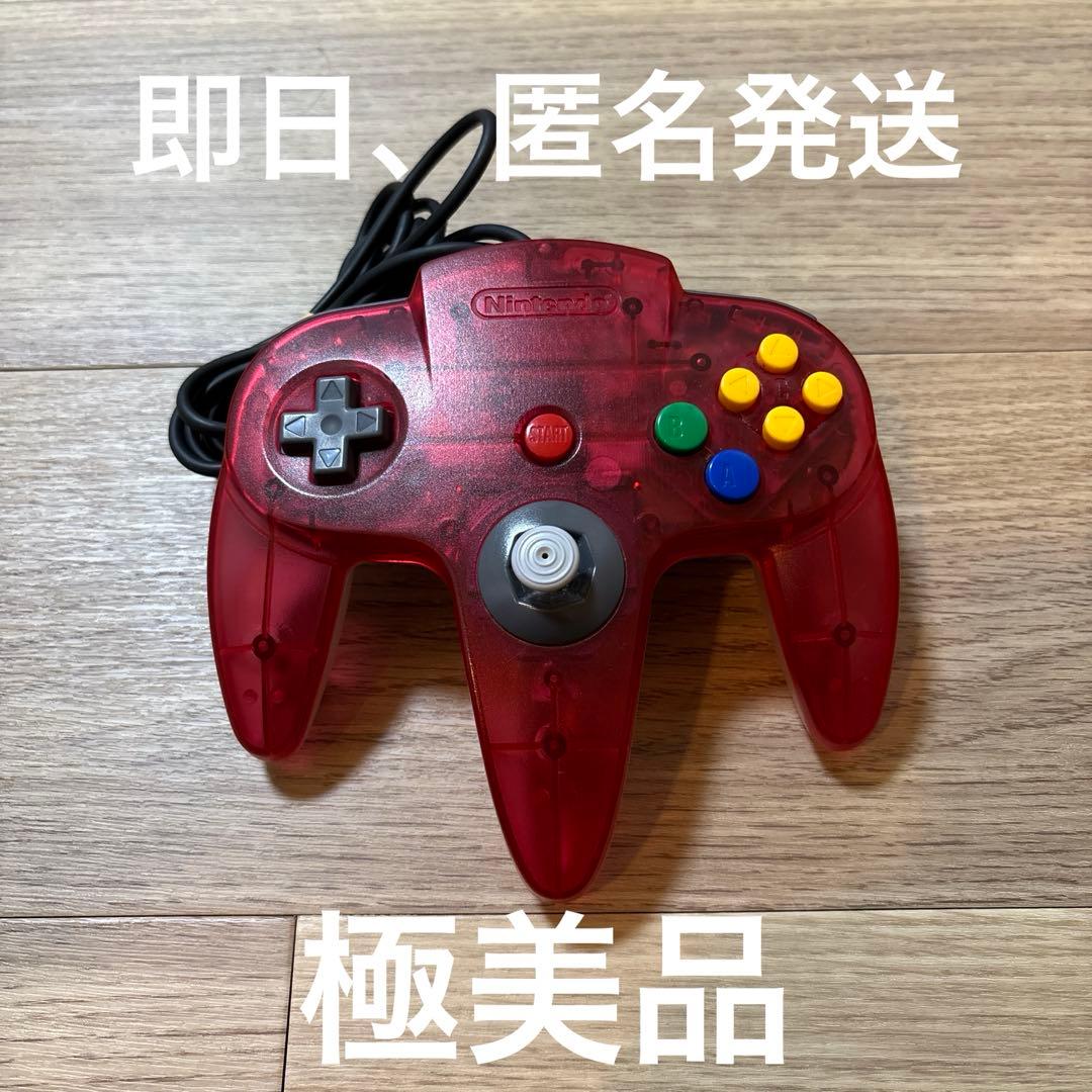 ニンテンドー64 クリアレッド コントローラー - メルカリ