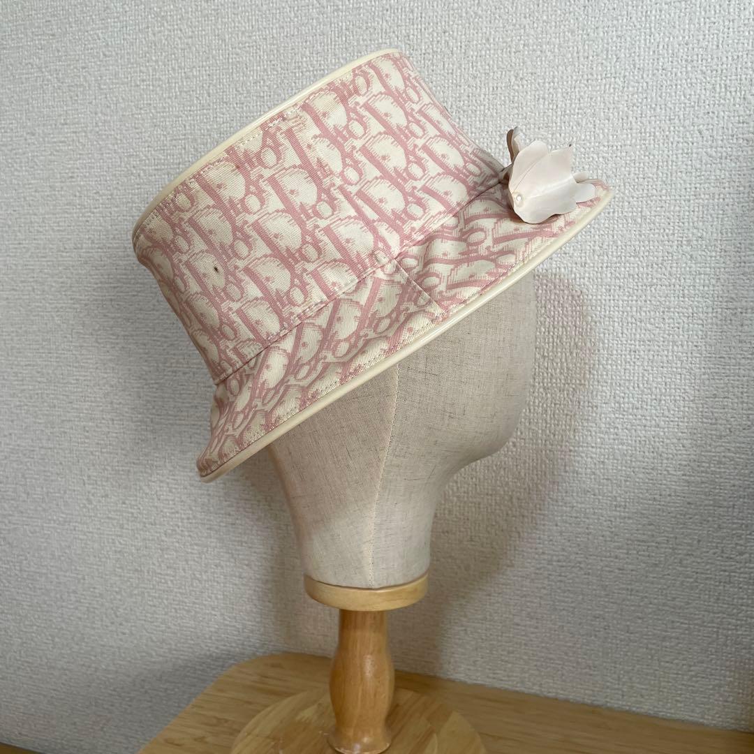 Dior ピンク トロッター柄 バケツハット サイズ58 - メルカリ