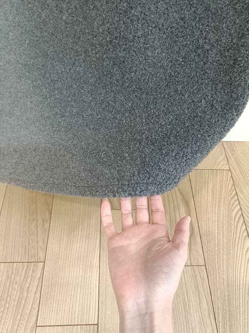 pois square poodle onepiece グレー M - ワンピース最高