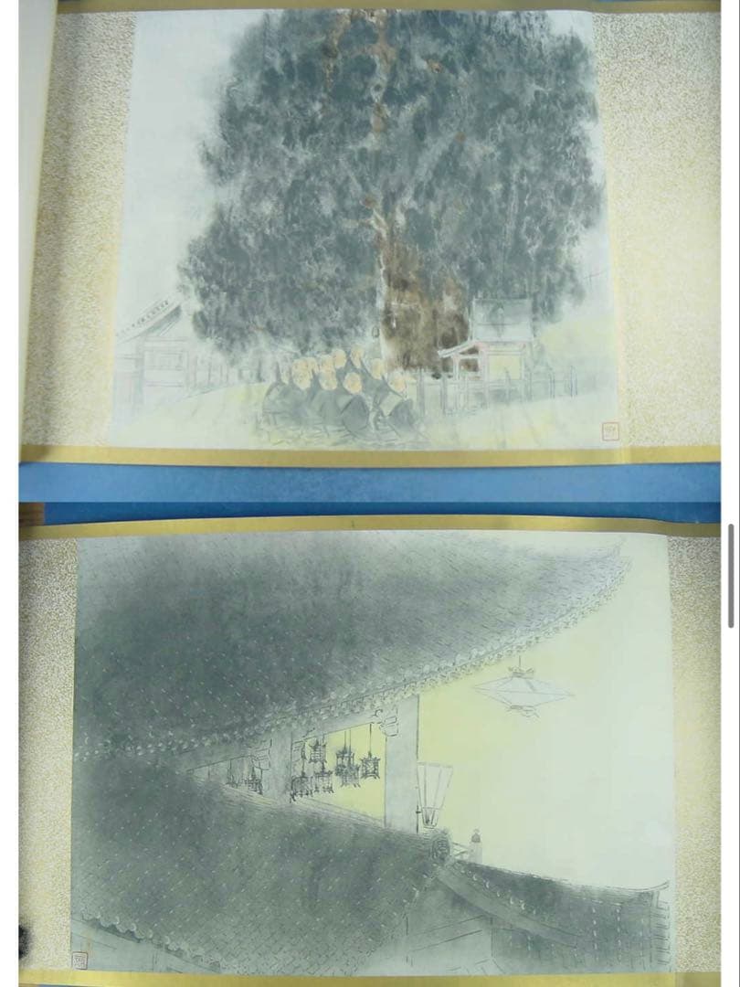 前田青邨 絵巻お水取 限定200】定価50万円 原寸復刻のお宝！昭和50年