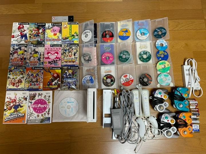 任天堂wii本体+ゲームキューブソフト29本+wiiソフト3本+その他セット