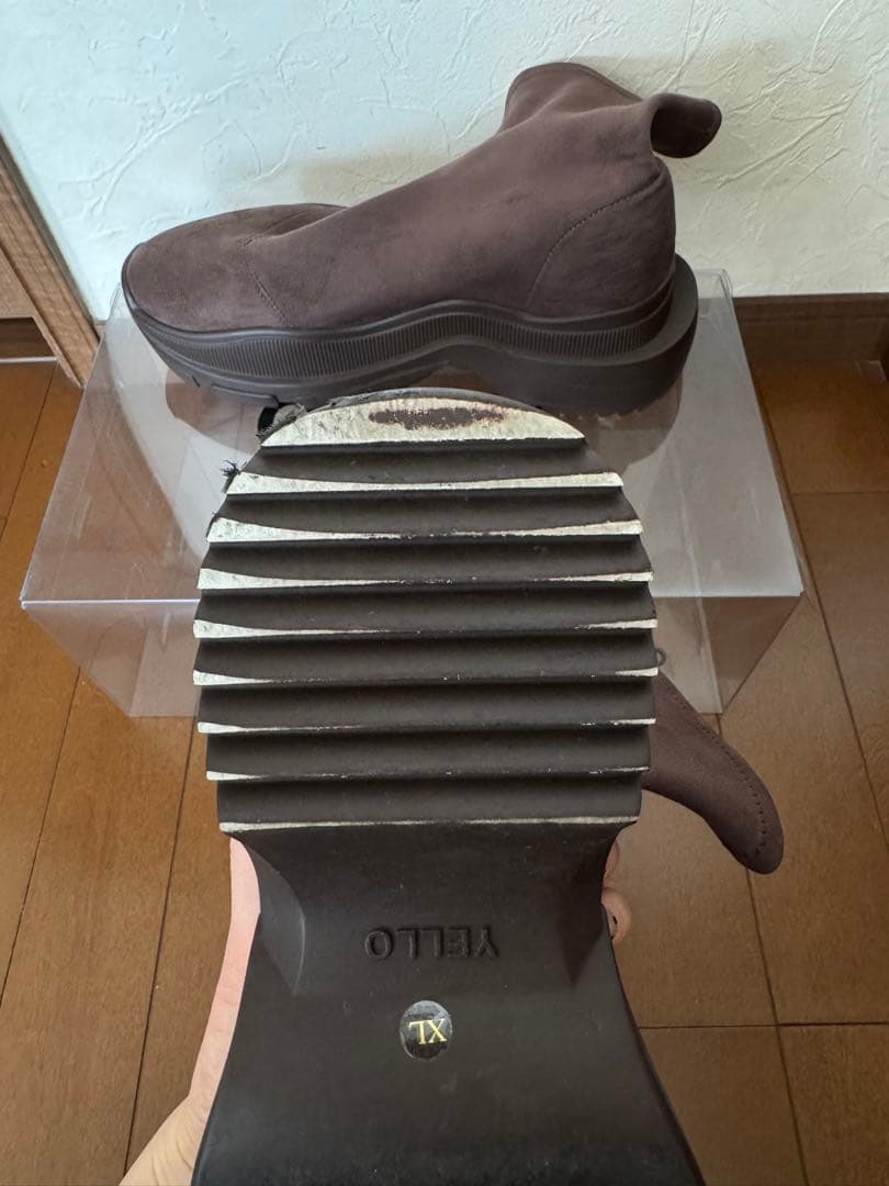 YELLO ストレッチショートブーツ スニーカーブーツ XL