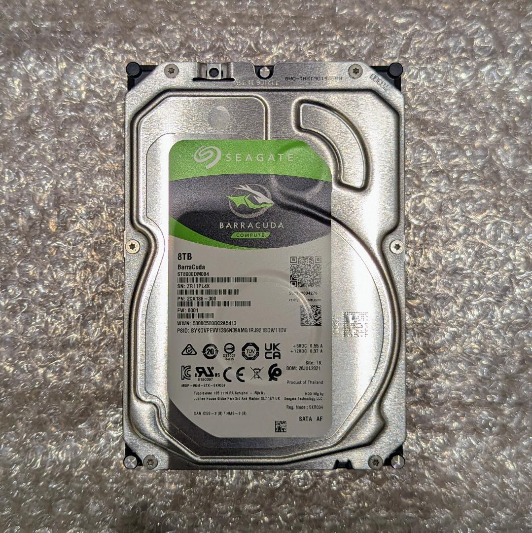 Seagate BarraCuda ST8000DM004 内蔵HDD 8TB - メルカリ