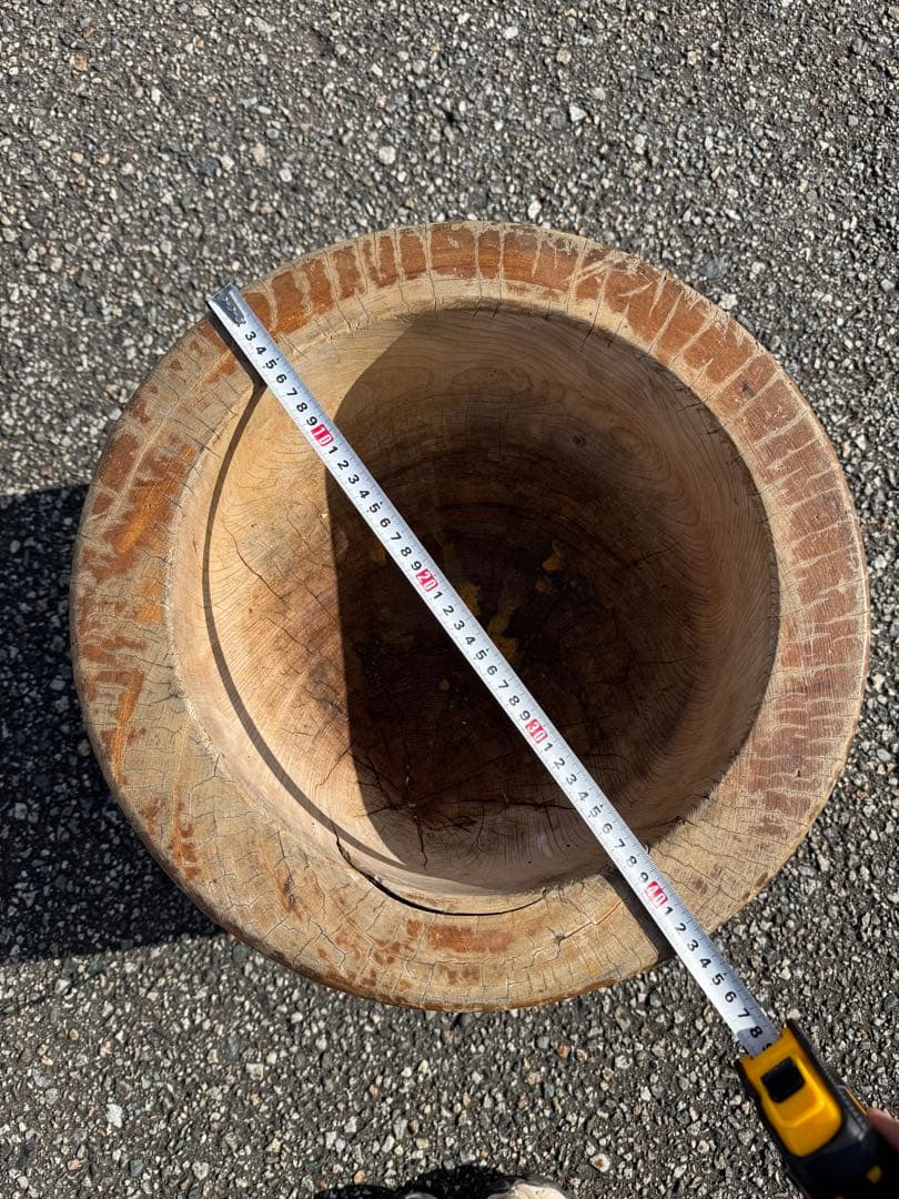 木製 餅つき 臼 昭和58年製 民芸品 レトロ - メルカリ