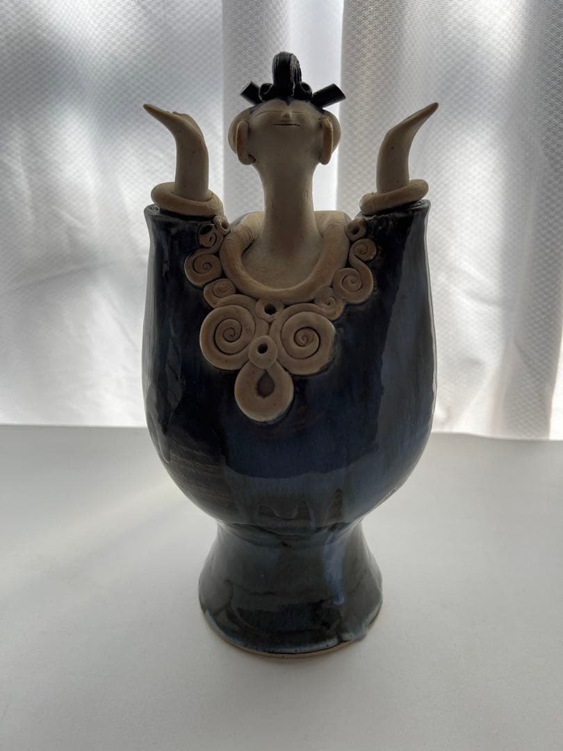 美品】森元青芳 砥部焼 壺人形 青芳窯 念ずれば花ひらく - メルカリ