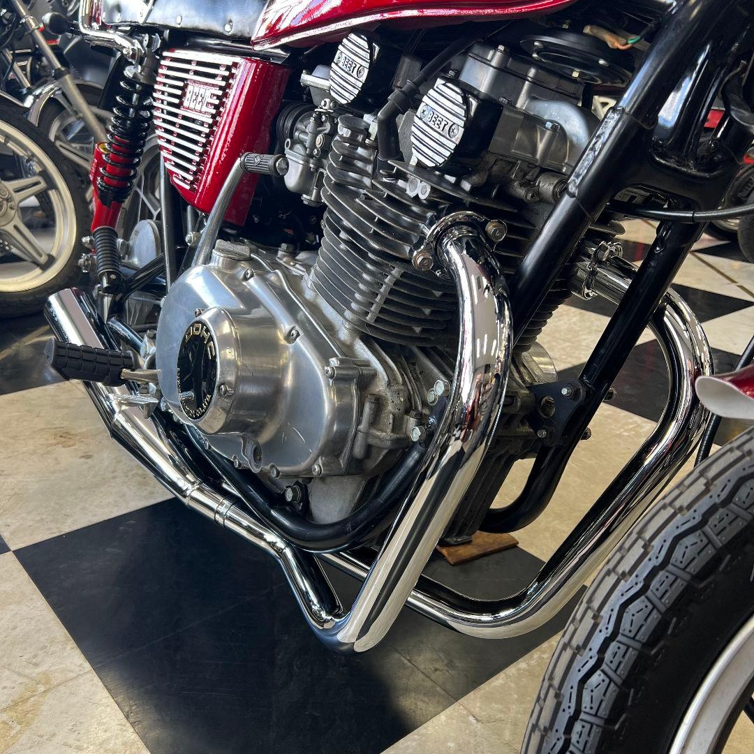 GS400/GS400E ヨシムラタイプメッキマフラー送料込み - メルカリ