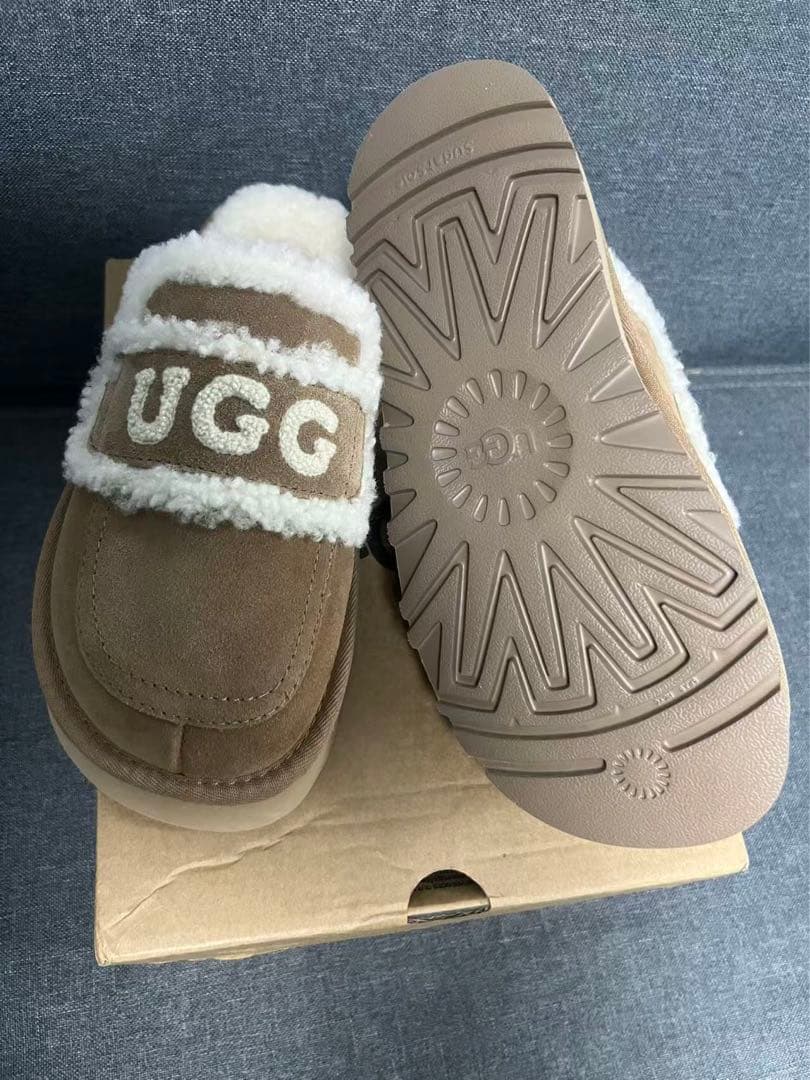 UGG ムートンブーツ 37サイズ ベージュ 厚底 23.5cm