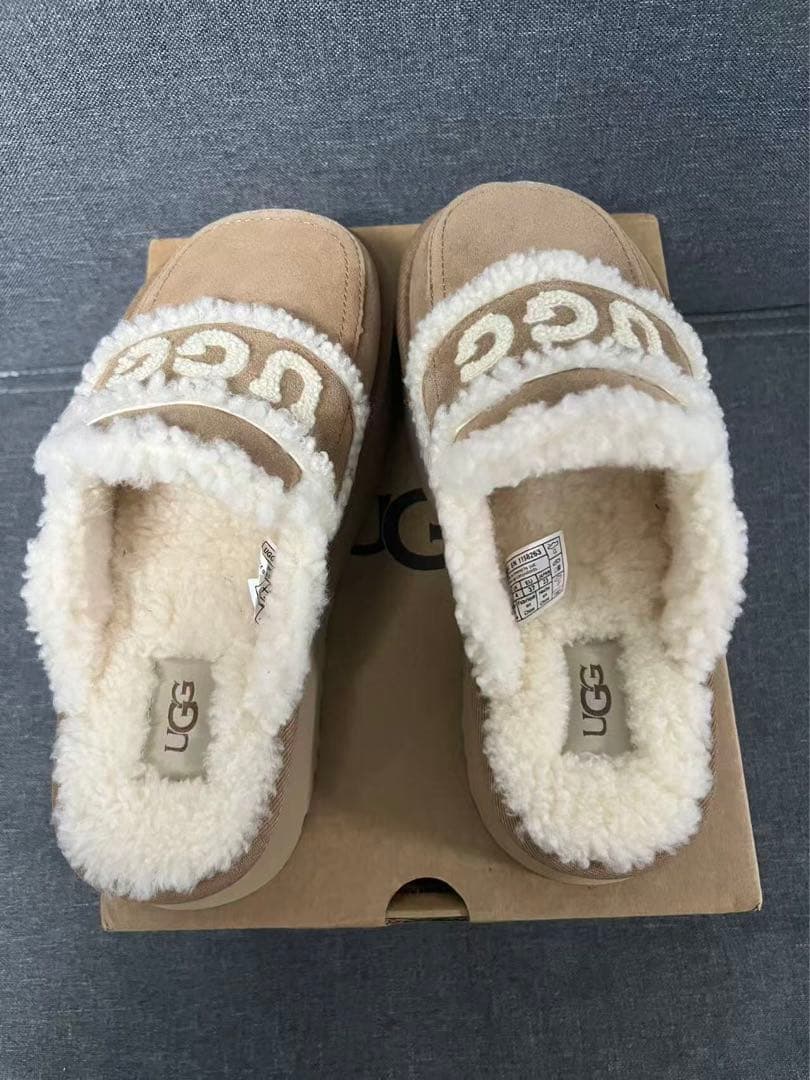 UGG ムートンブーツ 37サイズ ベージュ 厚底 23.5cm