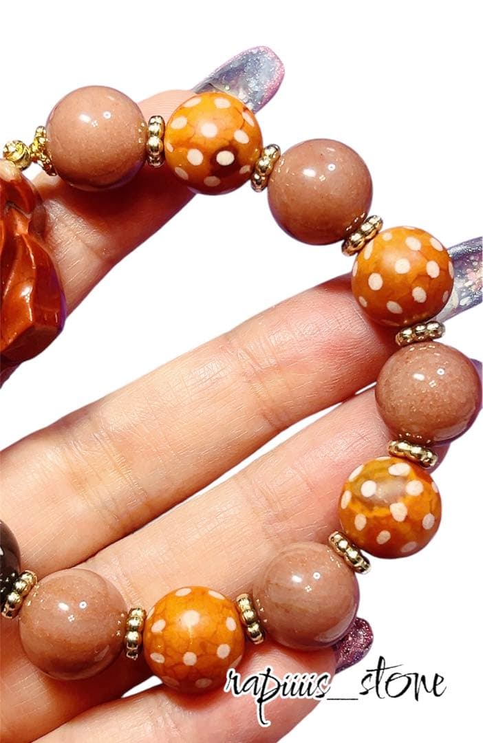 レッドジャスパー×薔薇×アラシャン×満天天珠×日月星天珠