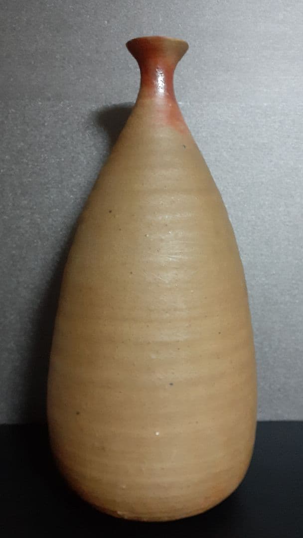 大作】岡山県重要無形文化財保持者 備前焼【伊勢崎満】造 窯変 特大舟