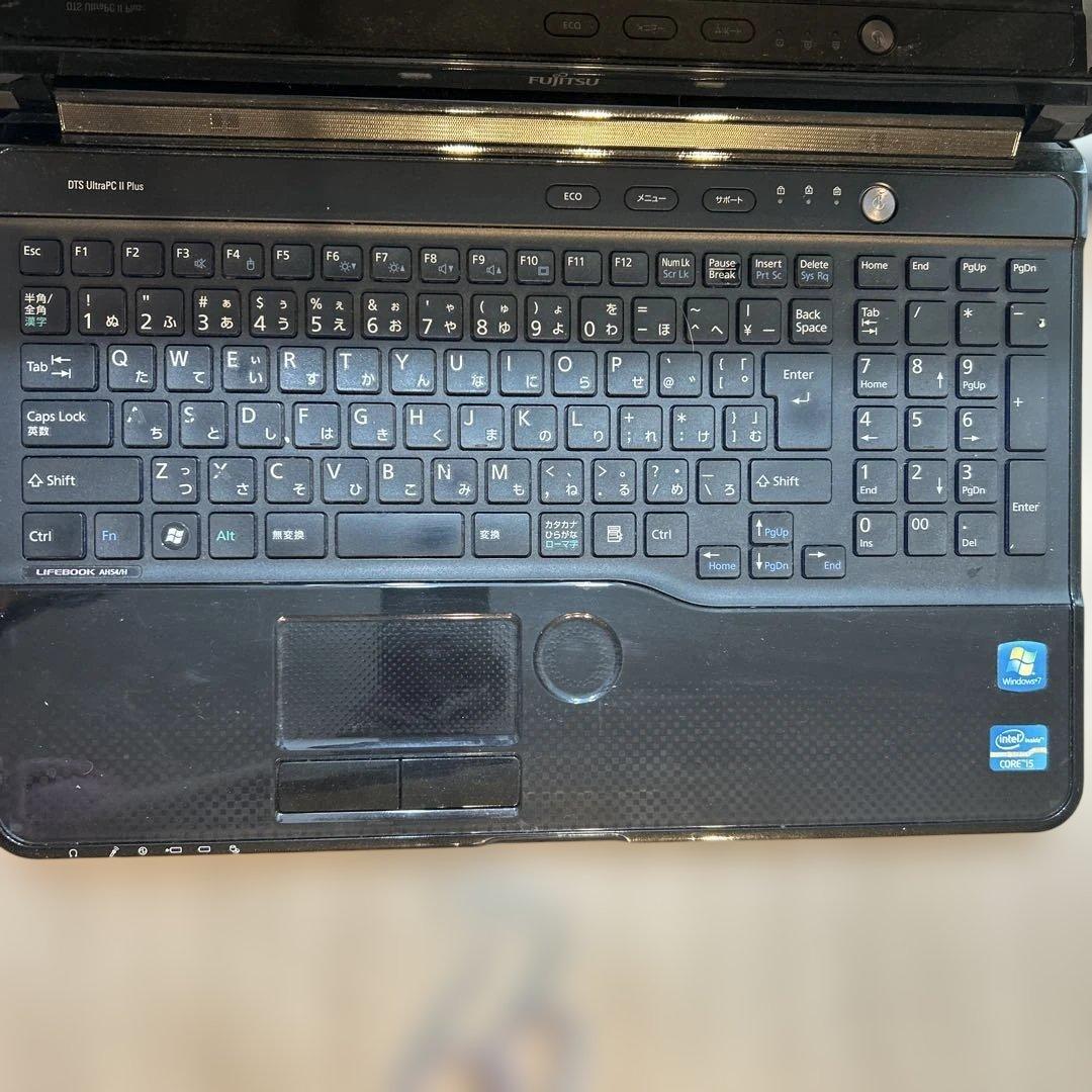LIFEBOOK AH54/H ノートPC 本体、充電ケーブル、アダプター - メルカリ