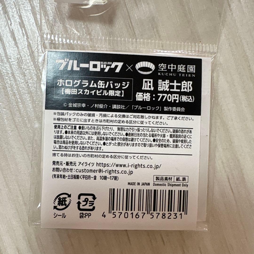 ブルーロック 空中庭園 スカイビル 凪 ホログラム缶バッジ 35個 - メルカリ