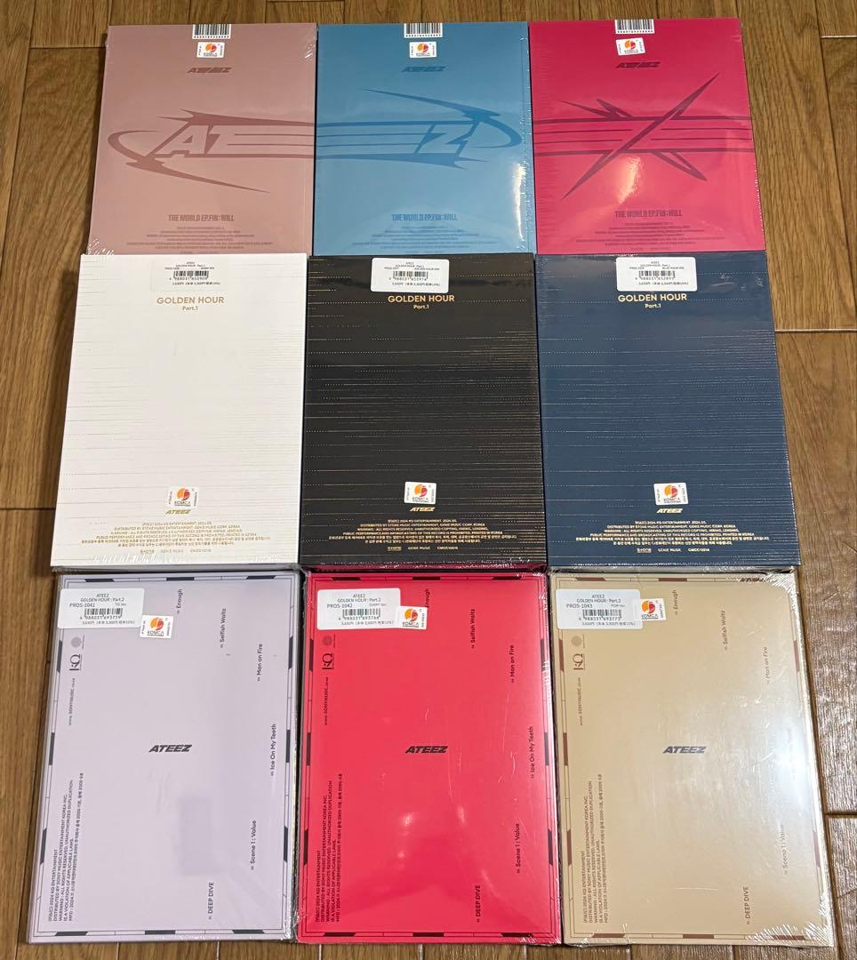 ATEEZ GOLDEN HOUR Part.1 Part.2 WILL 9形態 - メルカリ