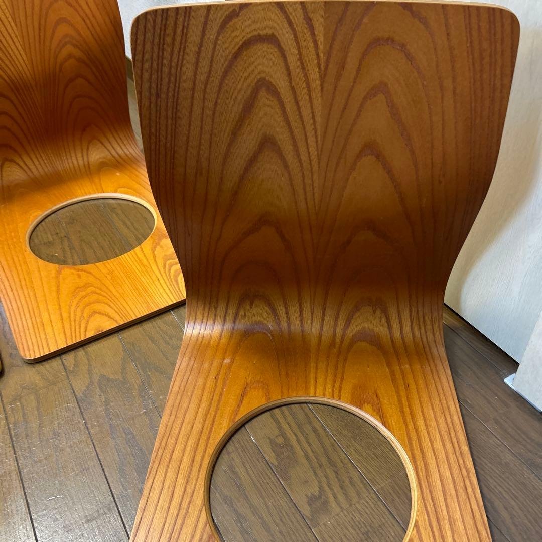 天童木工 天童木工 木製オープンバック座椅子 4脚セット Tendo 木製 座