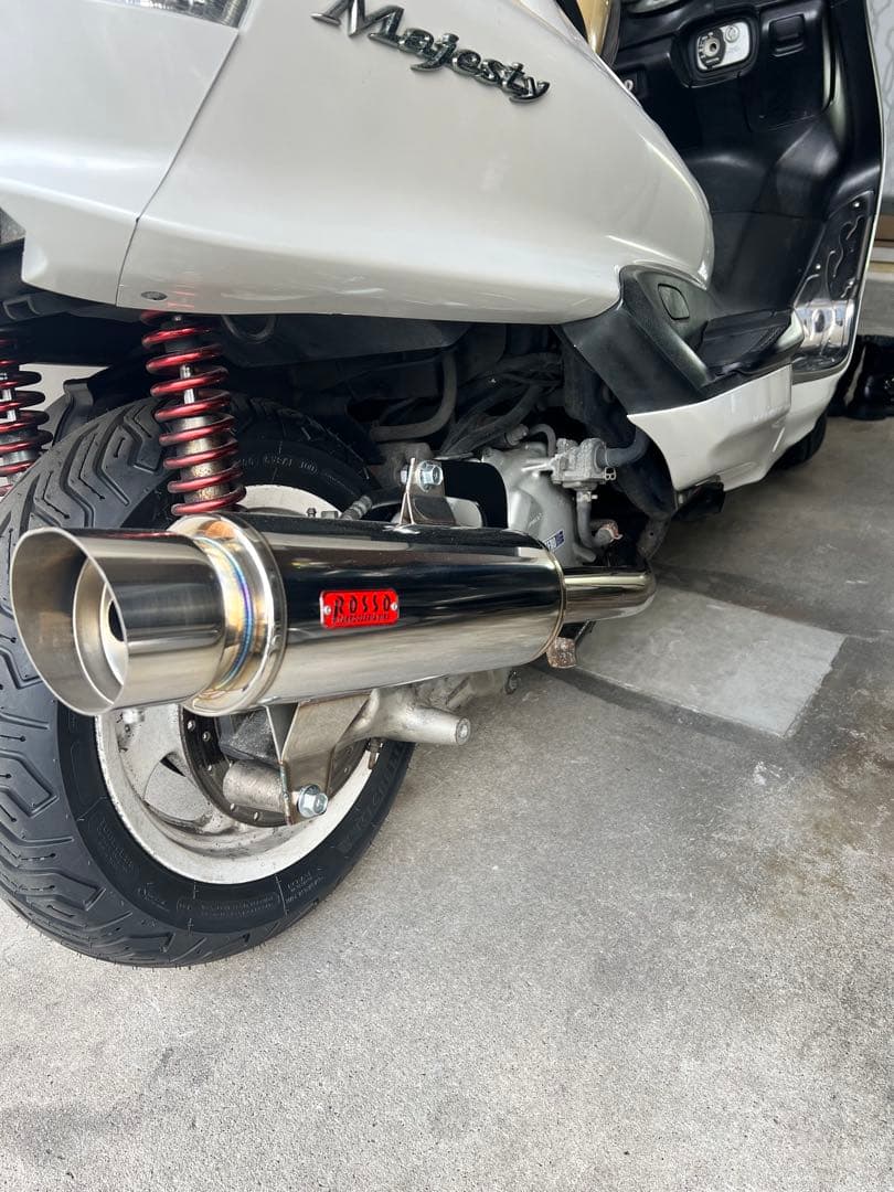 MROSSO ステンレス マフラー マジェスティ250C Amazon | ROSSO (ロッソ) ヤマハ マジェスティ250 (4HC) 1995年～1999