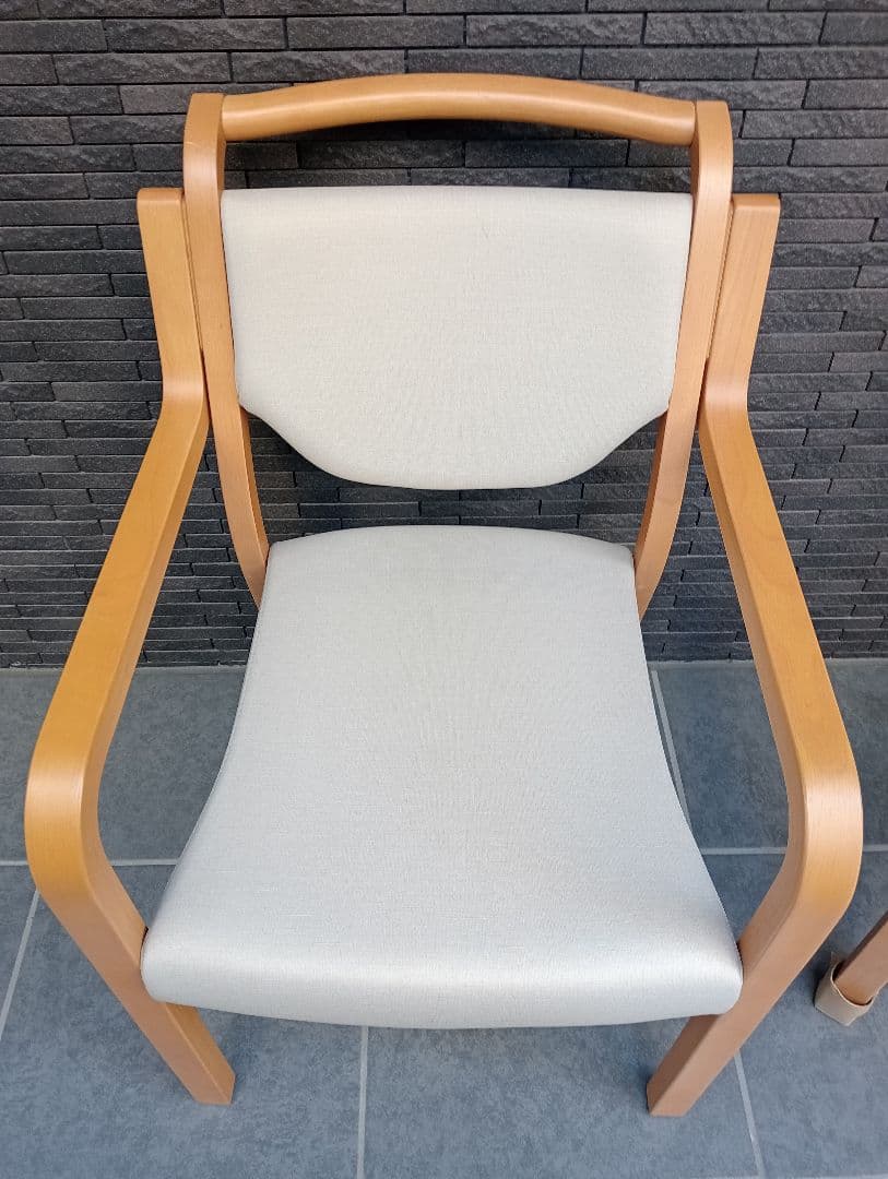 木製スタッキングチェアLION天然木2脚 - メルカリ