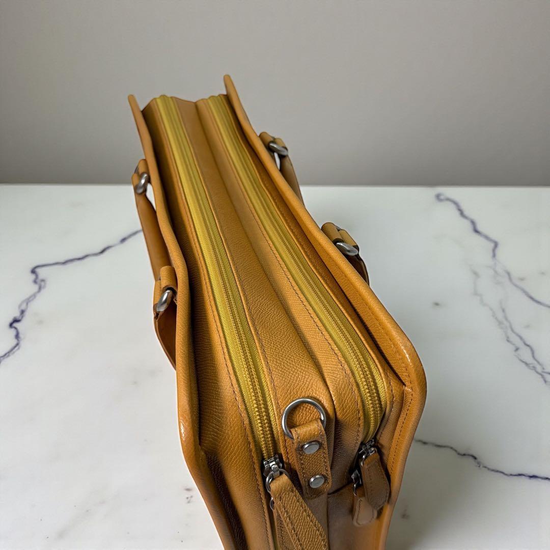 《美品》INDEED インディード ビジネスバック ブリーフケース 収納多め