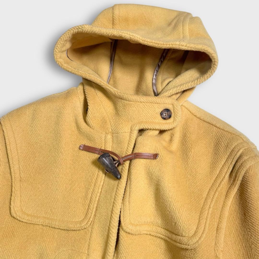 90's UK製 グローバーオール ダッフルコート M イエロー ヘリンボーン