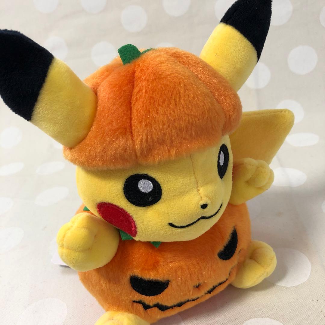 タグ付き ポケモンセンターオリジナル ぬいぐるみ ハロウィンかぼちゃ