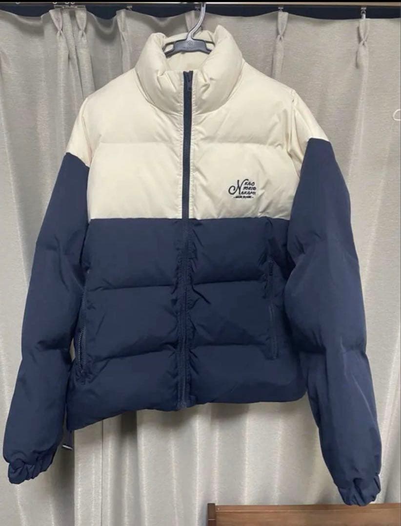 kaoyorinakami ダウンジャケット ネイビー ホワイト - メルカリ