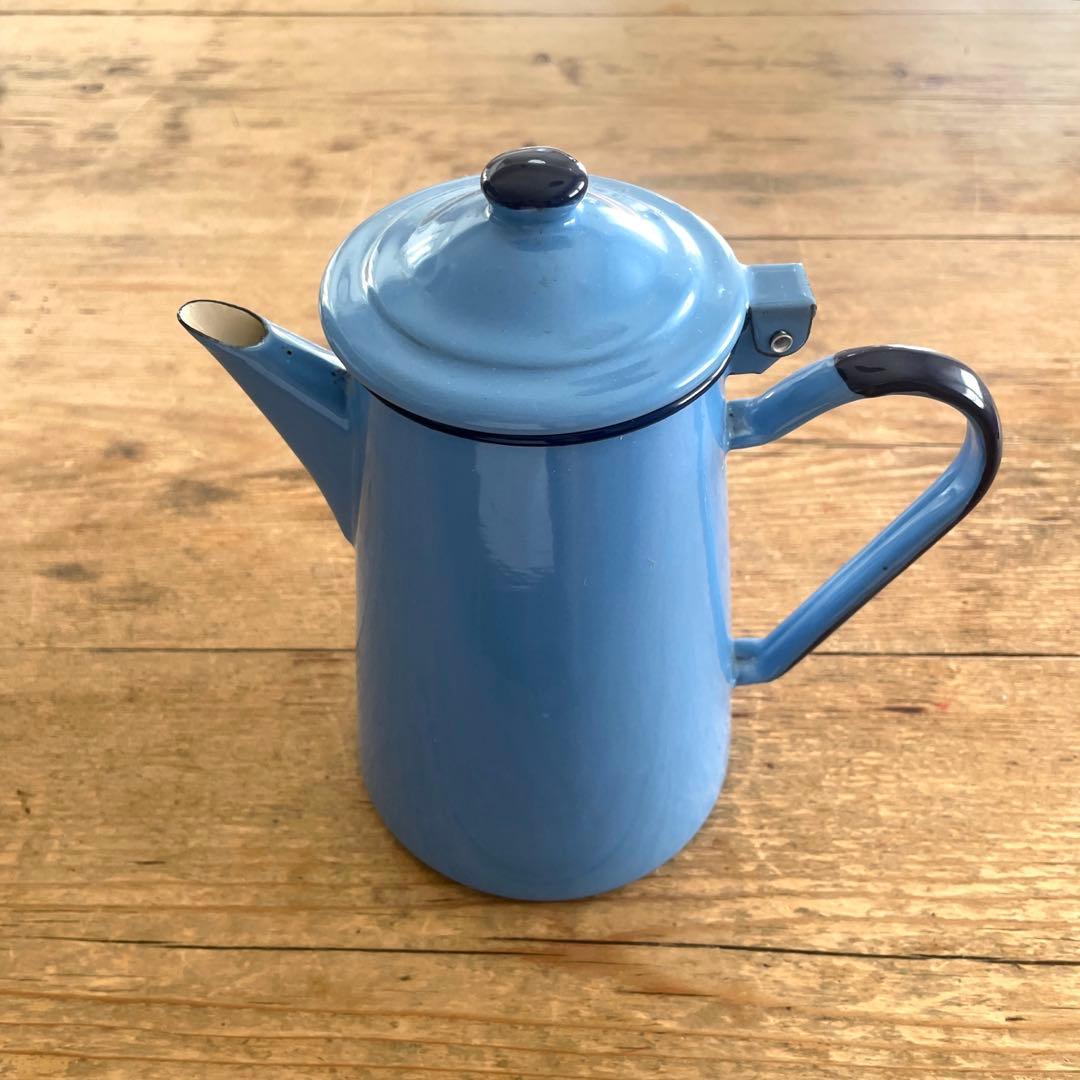 アメリカ アンティーク ホーロー コーヒーポット ケトル カフェ - メルカリ