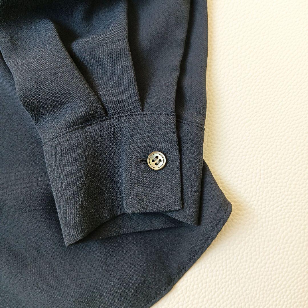 ほぼ未使用✨《セオリーリュクス》人気HEAVY. PEARLボウタイブラウス紺