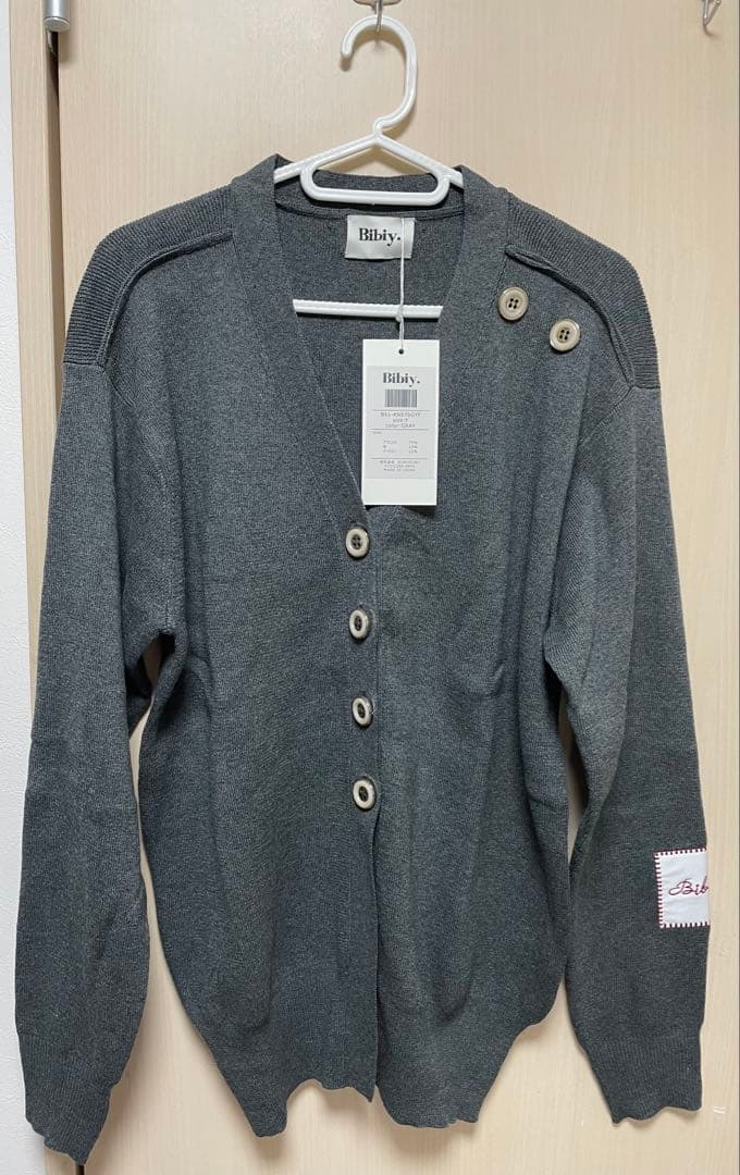 新品タグ付き】BIBIY. DINER CARDIGAN GRAY - メルカリ