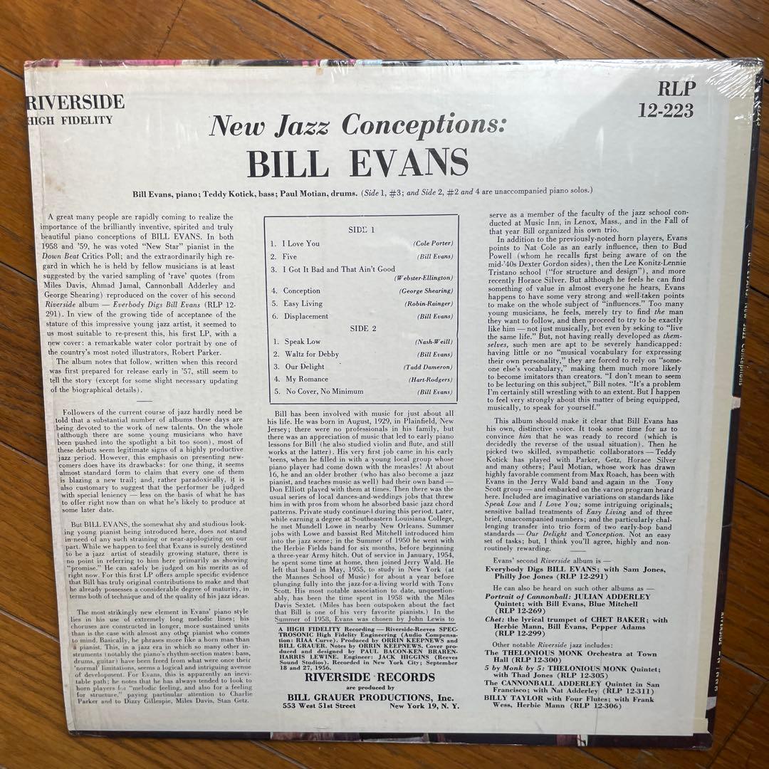 BILL EVANS. Jazz Conceptions RLP 12-223 - メルカリ