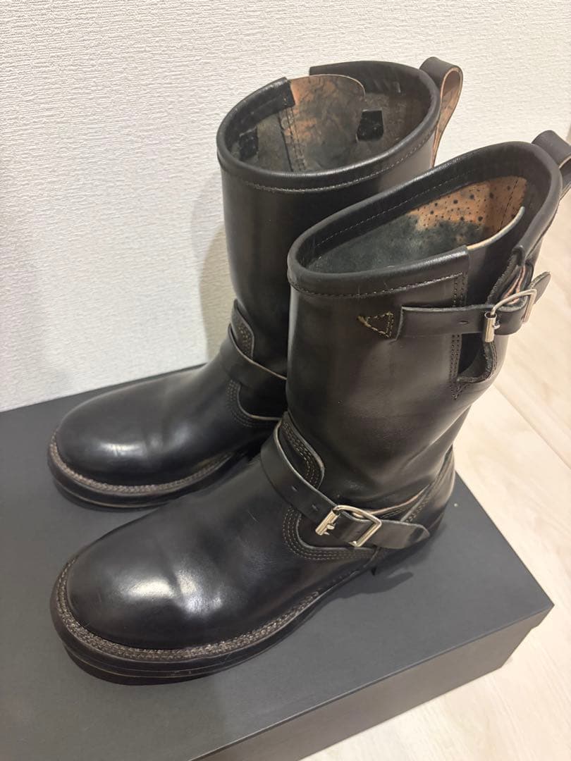 美品　メイカーズ　guidiホースバット エンジニアブーツ　9.5E ブラック