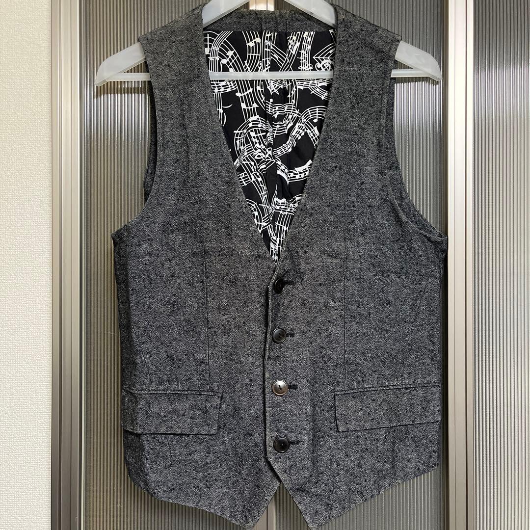 07SS NUMBER (N)INE ナンバーナイン 音符柄ベスト 2 - メルカリ