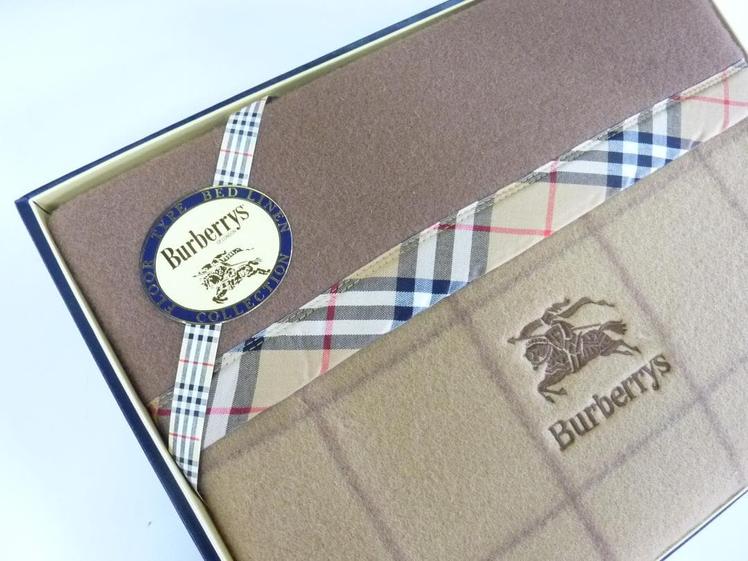 バーバリー 純毛毛布 Burberrys ウールブランケット 140×200cm - メルカリ