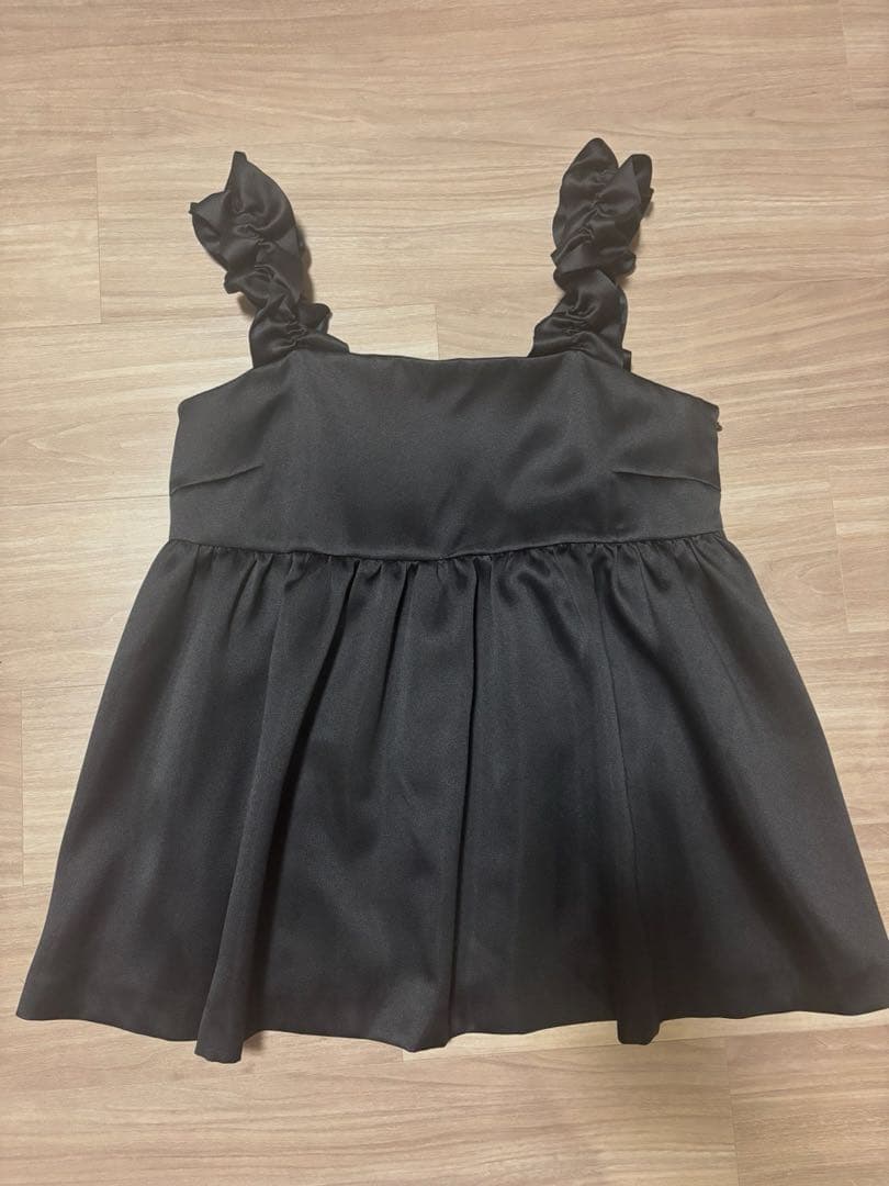 最終価格　ユナイテッドアローズ　ギャザー サテン キャミソール -ウォッシャブル