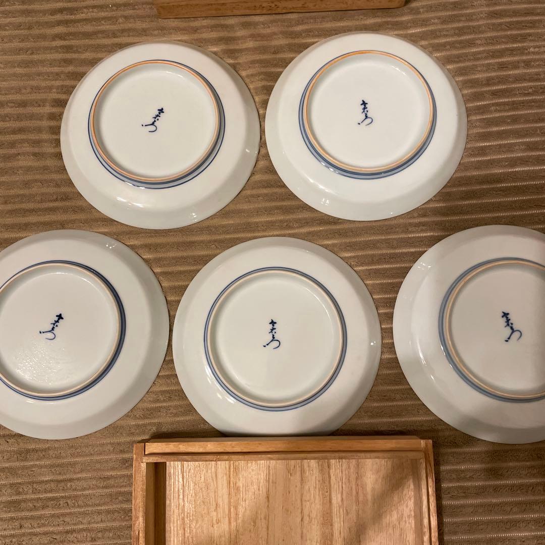 人間国宝 今泉今右衛門窯造 錦藤袴絵皿 5枚 有田焼 - メルカリ