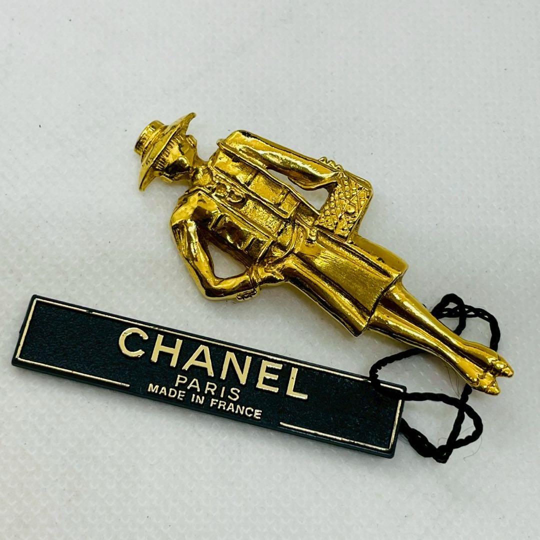 【mh/11.23/30】シャネル CHANELマドモアゼルモチーフ ブローチ