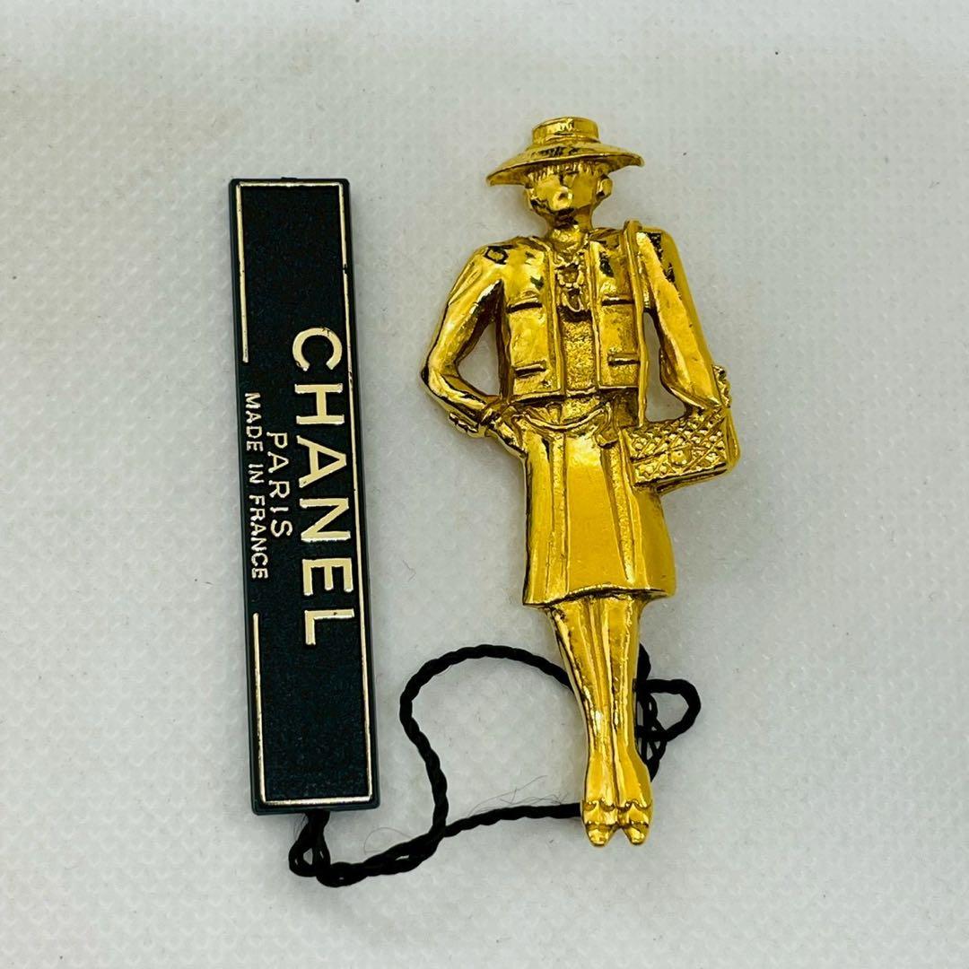 【mh/11.23/30】シャネル CHANELマドモアゼルモチーフ ブローチ